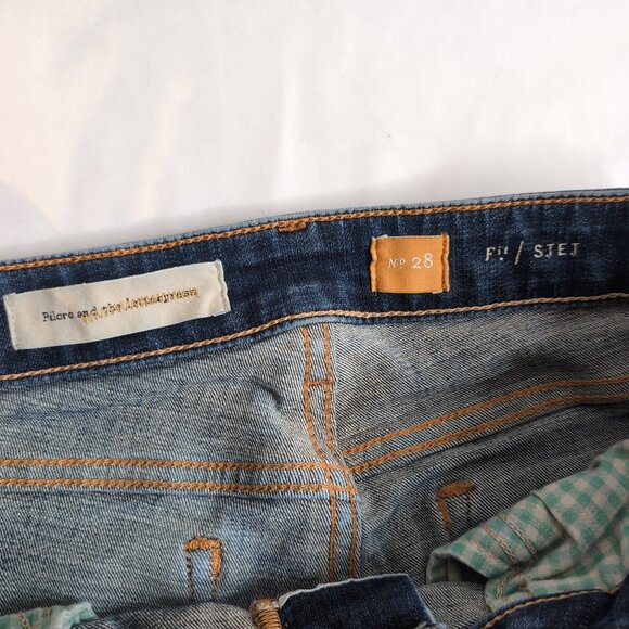 Pilcro and the Letterpress Anthropologie Denim Jeans Blue Medium Wash, Size 28 - Picture 4 of 8